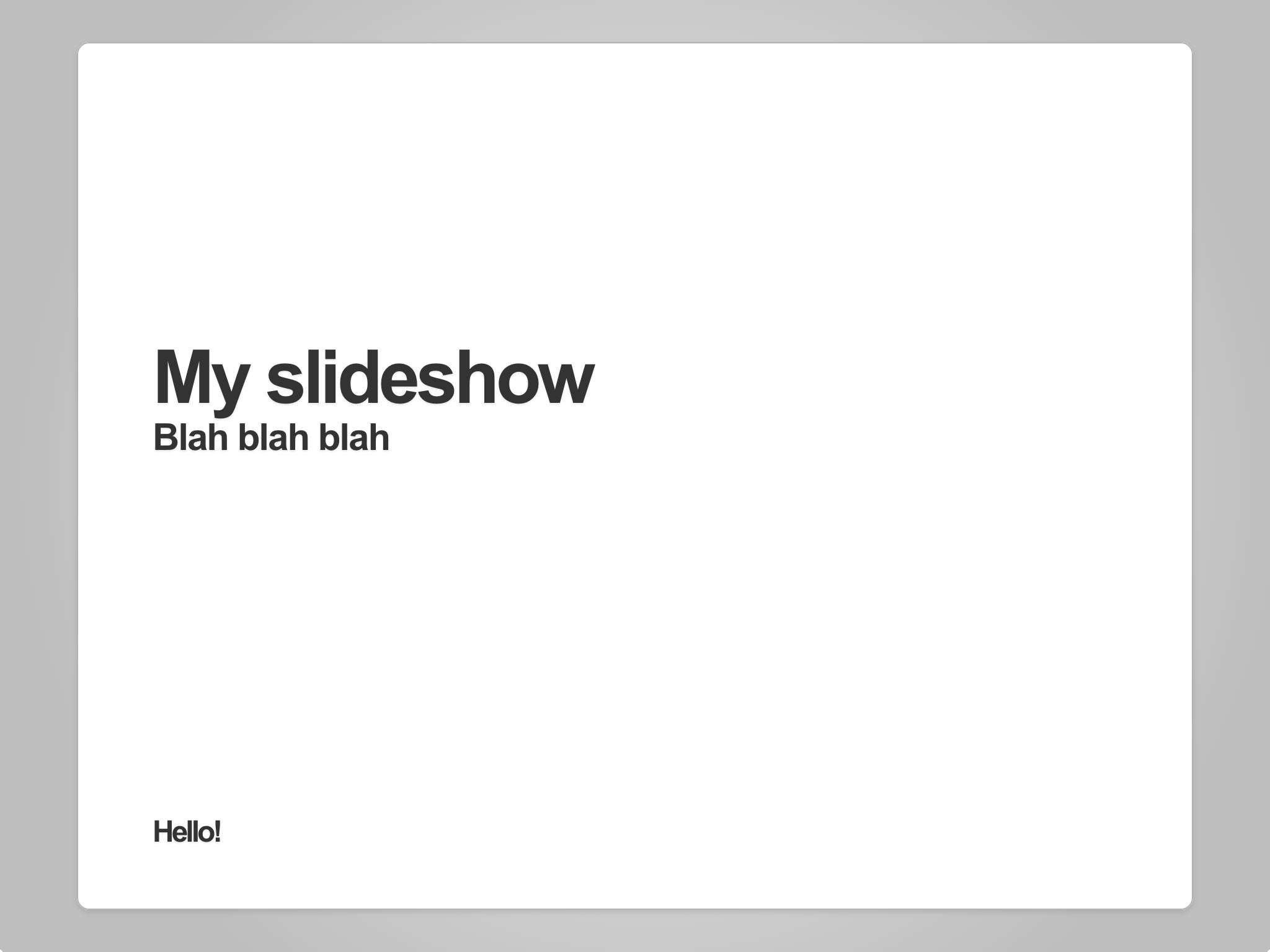 Slide Controller Pete // f90 Brightonbased freelance developer